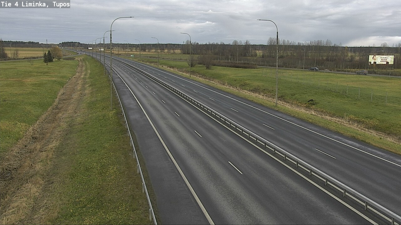 Kelikamerat Kuva Tie 4 Liminka, Tupos, Liminka, Pohjois-Pohjanmaa