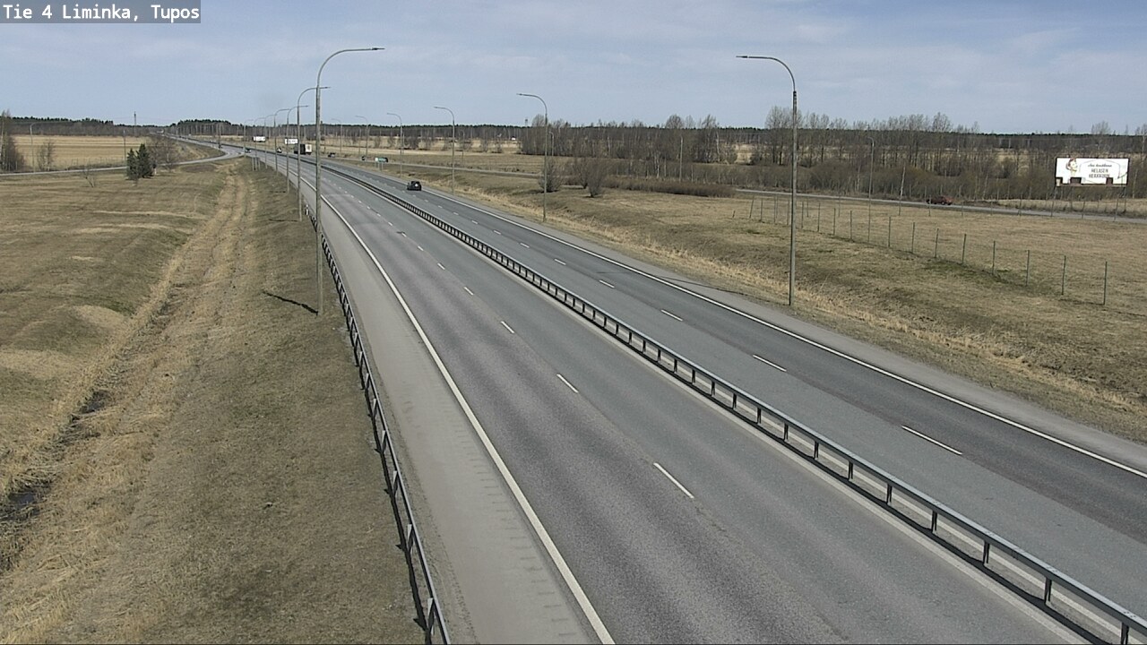 Weather Camera Image Väg 4 Limingo, Tupos, Liminka, Pohjois-Pohjanmaa