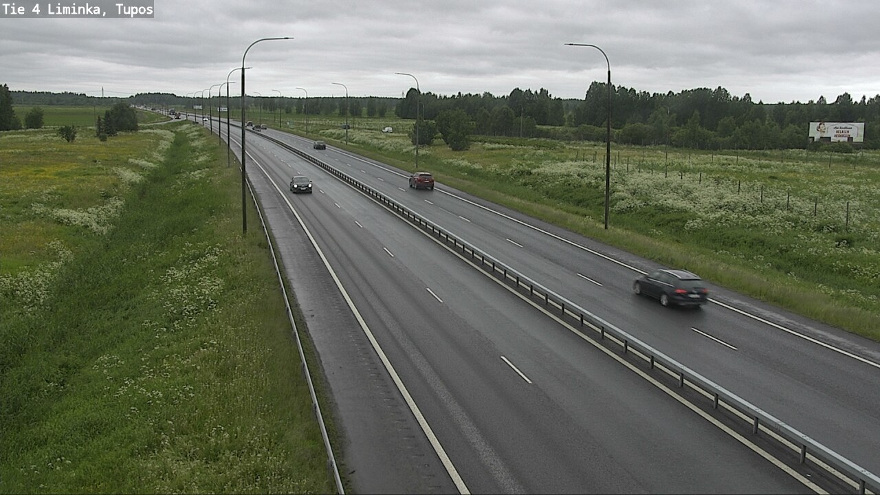 Weather Camera Image Väg 4 Limingo, Tupos, Liminka, Pohjois-Pohjanmaa