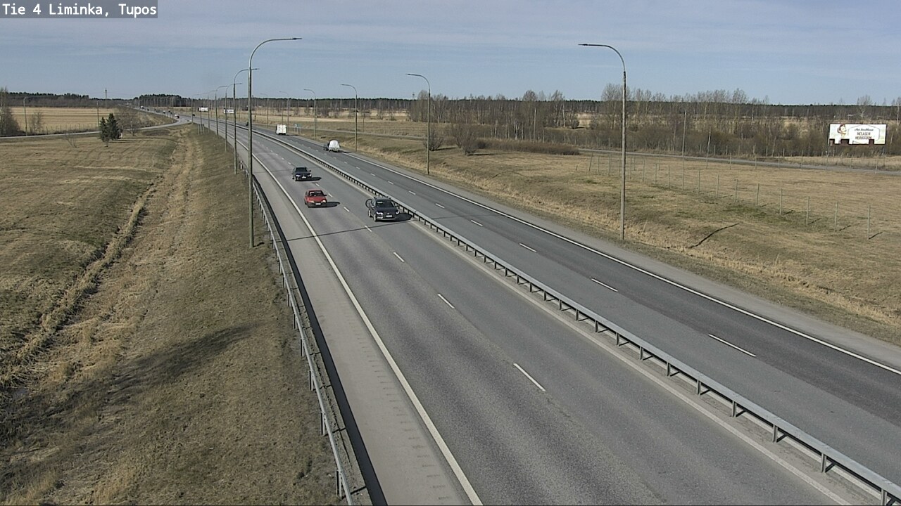 Weather Camera Image Väg 4 Limingo, Tupos, Liminka, Pohjois-Pohjanmaa
