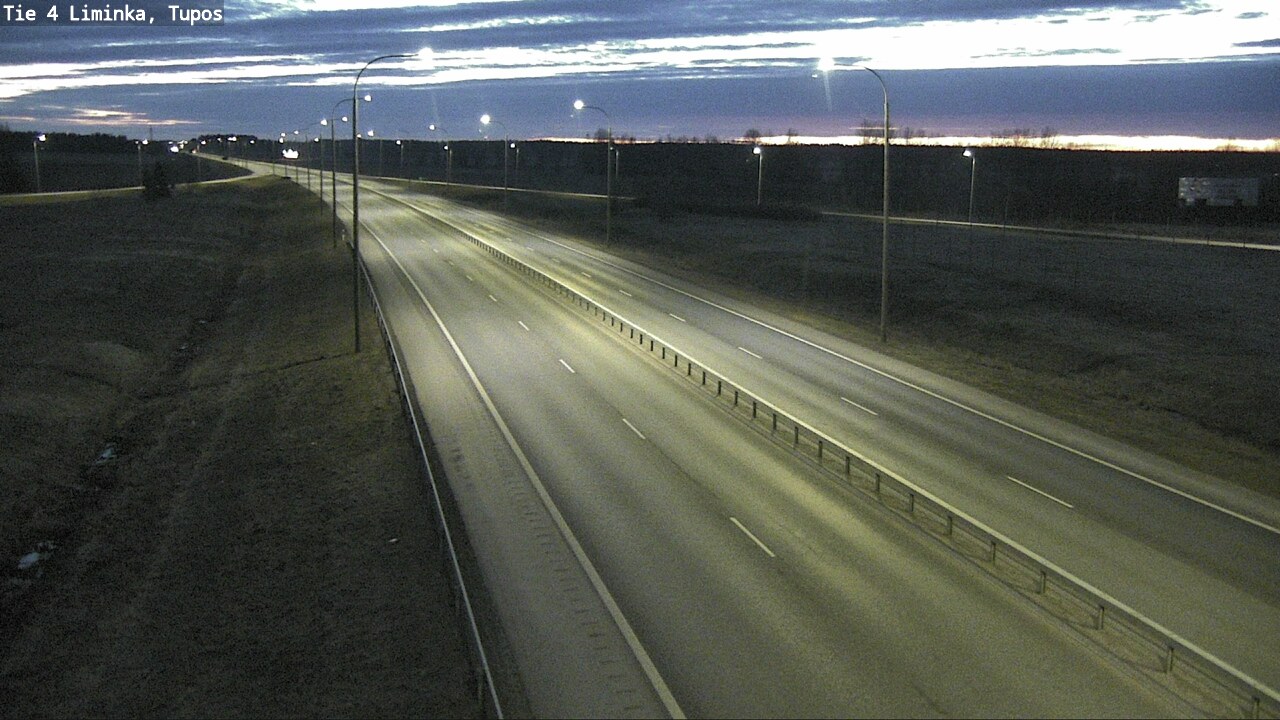 Weather Camera Image Road 4 Liminka, Tupos, Liminka, Pohjois-Pohjanmaa
