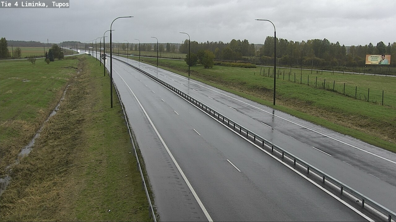 Weather Camera Image Väg 4 Limingo, Tupos, Liminka, Pohjois-Pohjanmaa