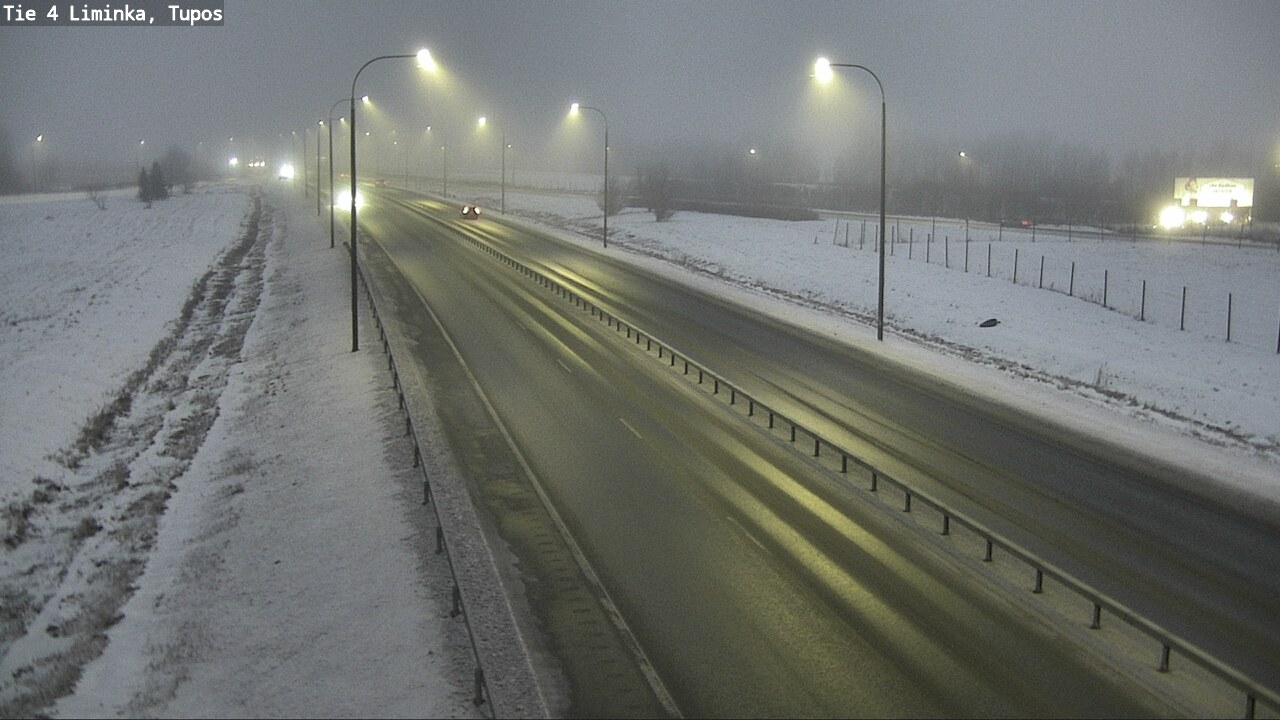 Weather Camera Image Road 4 Liminka, Tupos, Liminka, Pohjois-Pohjanmaa