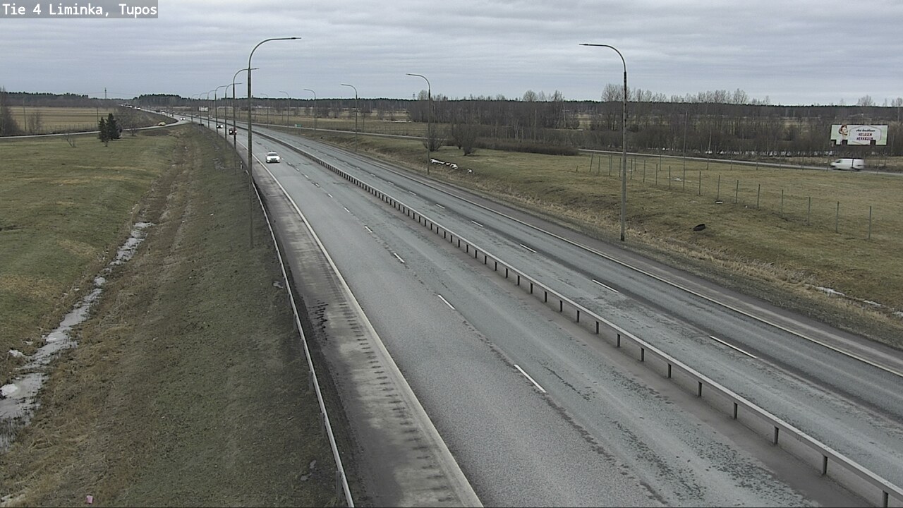 Weather Camera Image Väg 4 Limingo, Tupos, Liminka, Pohjois-Pohjanmaa
