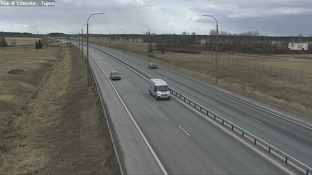 Weather Camera Image Väg 4 Limingo, Tupos, Liminka, Pohjois-Pohjanmaa