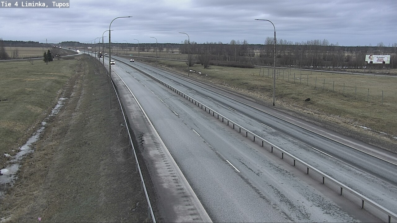 Weather Camera Image Väg 4 Limingo, Tupos, Liminka, Pohjois-Pohjanmaa