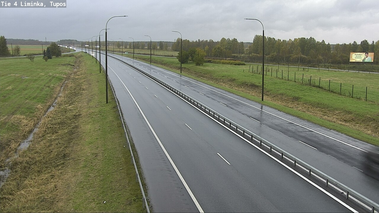 Weather Camera Image Väg 4 Limingo, Tupos, Liminka, Pohjois-Pohjanmaa