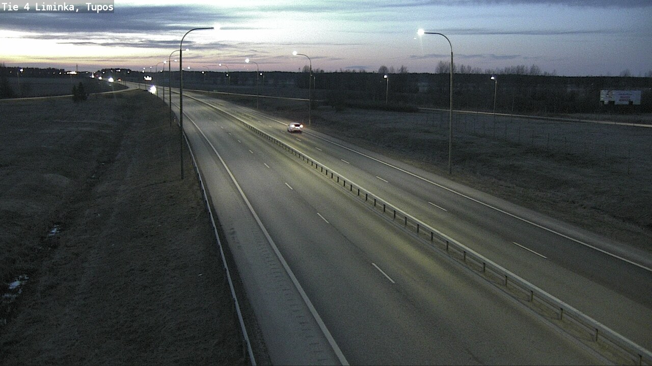 Weather Camera Image Väg 4 Limingo, Tupos, Liminka, Pohjois-Pohjanmaa