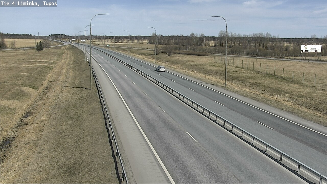 Weather Camera Image Väg 4 Limingo, Tupos, Liminka, Pohjois-Pohjanmaa