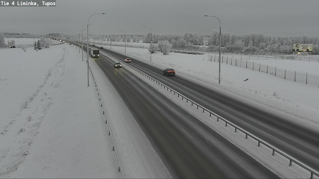 Weather Camera Image Road 4 Liminka, Tupos, Liminka, Pohjois-Pohjanmaa