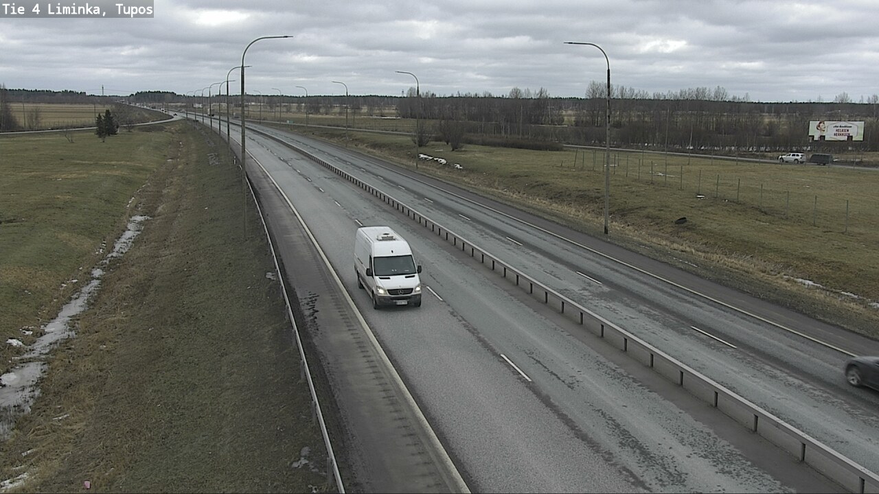 Weather Camera Image Road 4 Liminka, Tupos, Liminka, Pohjois-Pohjanmaa