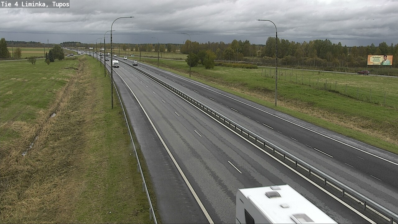 Weather Camera Image Väg 4 Limingo, Tupos, Liminka, Pohjois-Pohjanmaa