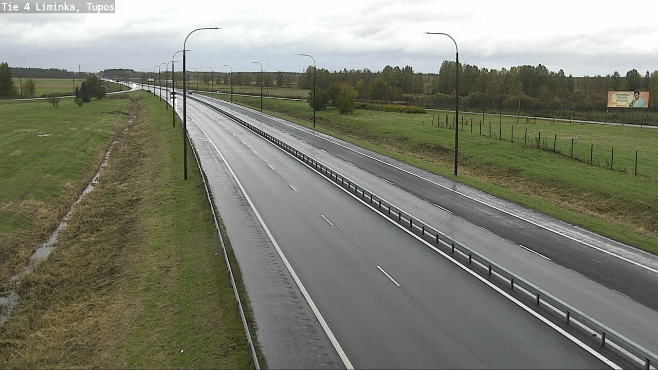 Weather Camera Image Väg 4 Limingo, Tupos, Liminka, Pohjois-Pohjanmaa