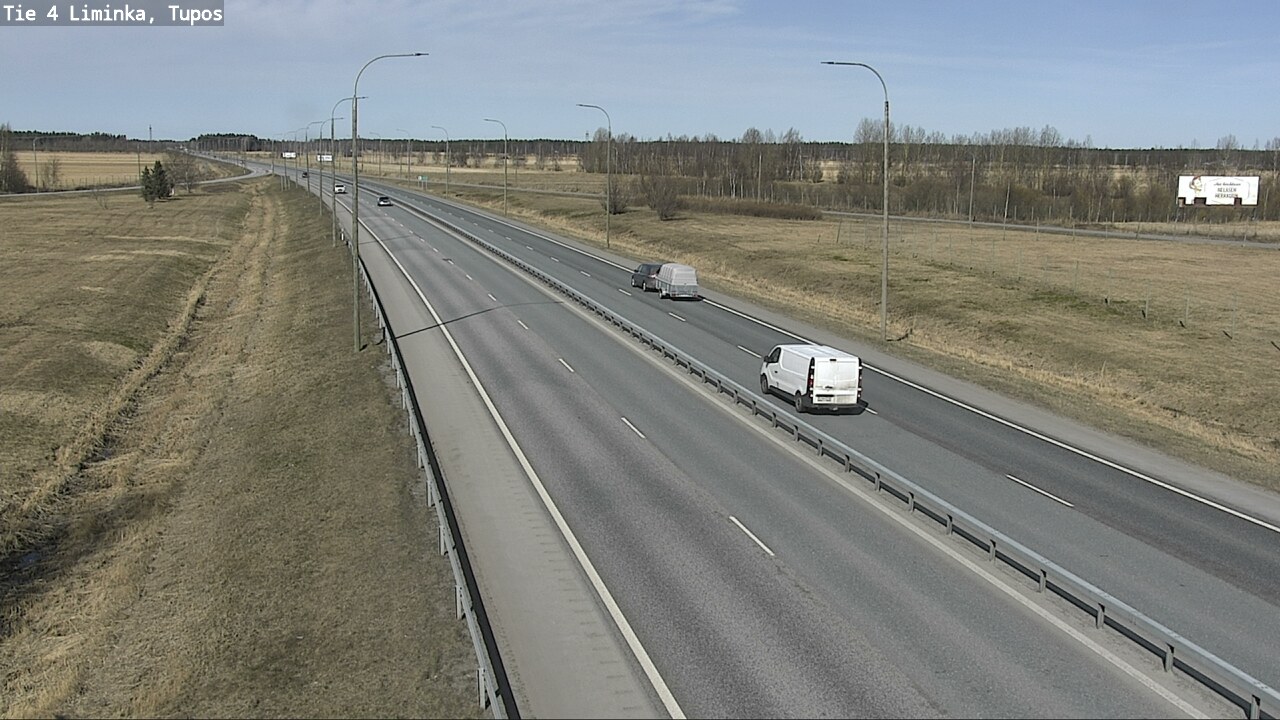 Weather Camera Image Väg 4 Limingo, Tupos, Liminka, Pohjois-Pohjanmaa