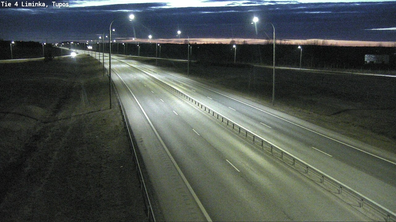 Weather Camera Image Road 4 Liminka, Tupos, Liminka, Pohjois-Pohjanmaa