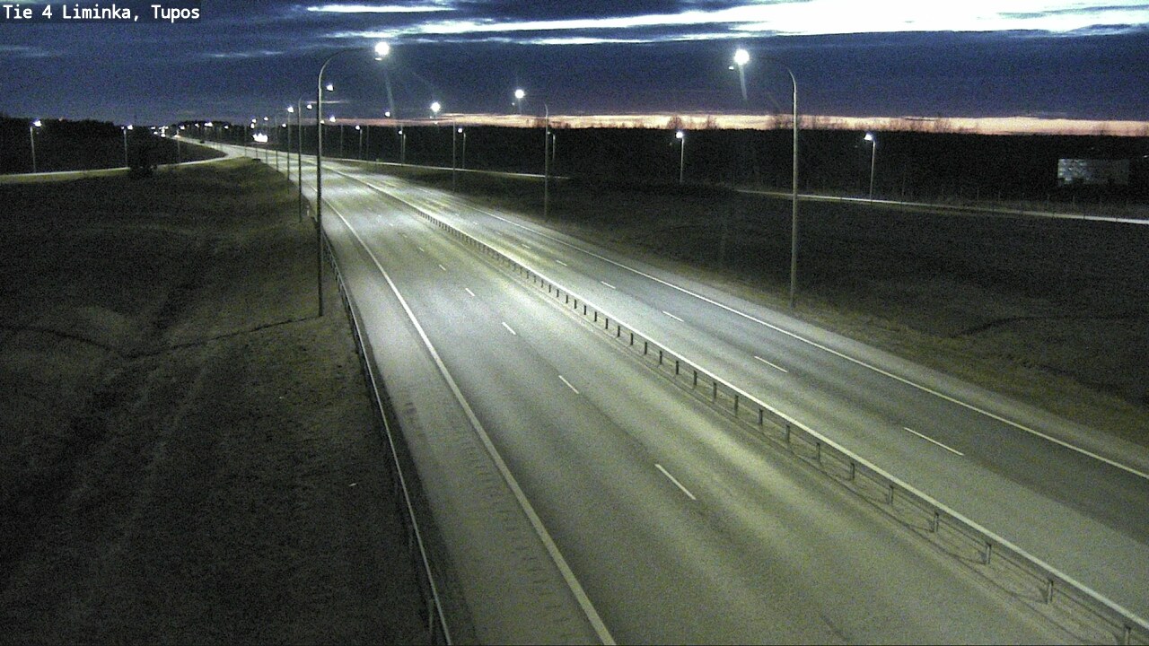 Weather Camera Image Road 4 Liminka, Tupos, Liminka, Pohjois-Pohjanmaa