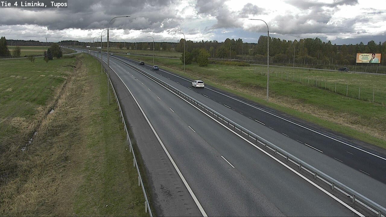 Weather Camera Image Väg 4 Limingo, Tupos, Liminka, Pohjois-Pohjanmaa