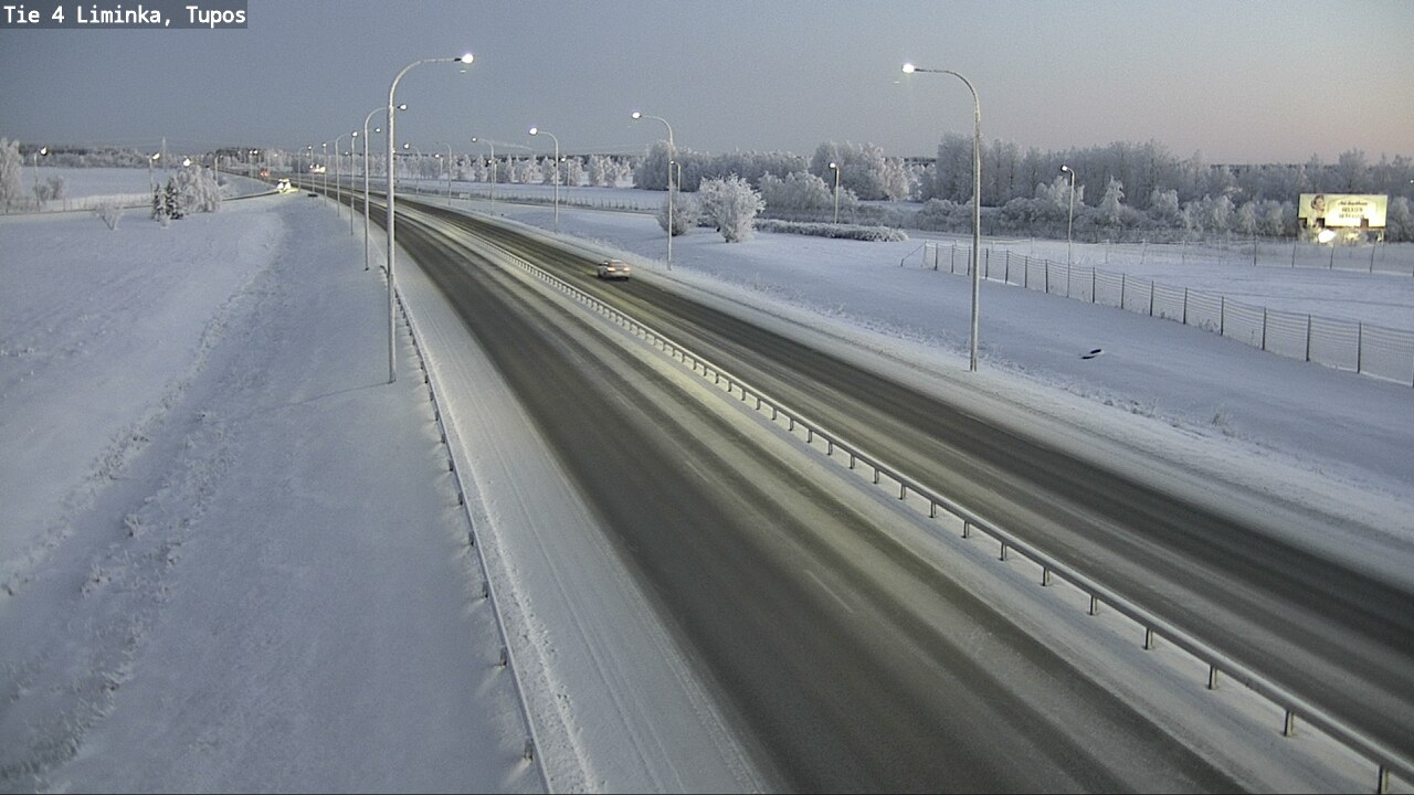 Weather Camera Image Road 4 Liminka, Tupos, Liminka, Pohjois-Pohjanmaa
