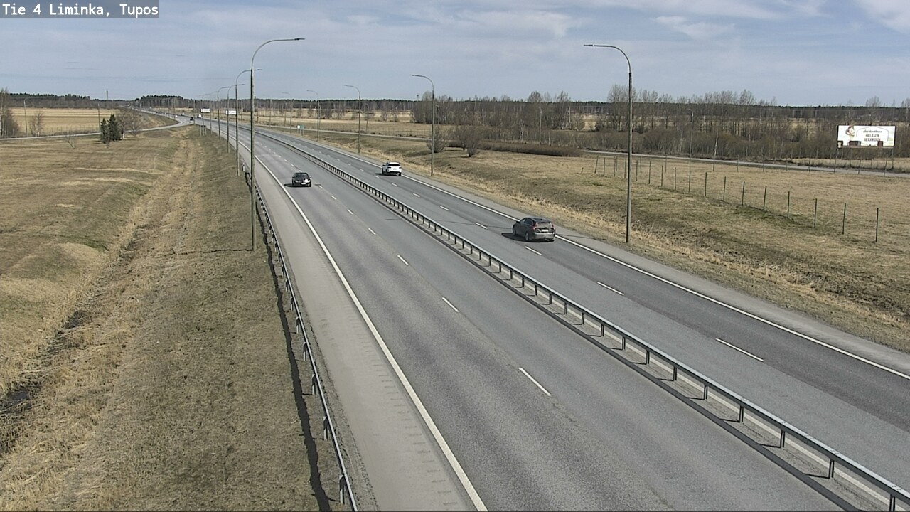 Weather Camera Image Väg 4 Limingo, Tupos, Liminka, Pohjois-Pohjanmaa