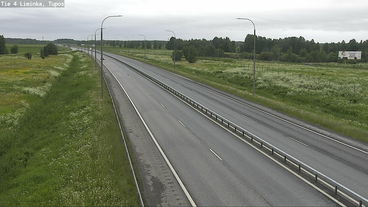 Kelikamerat Kuva Tie 4 Liminka, Tupos, Liminka, Pohjois-Pohjanmaa