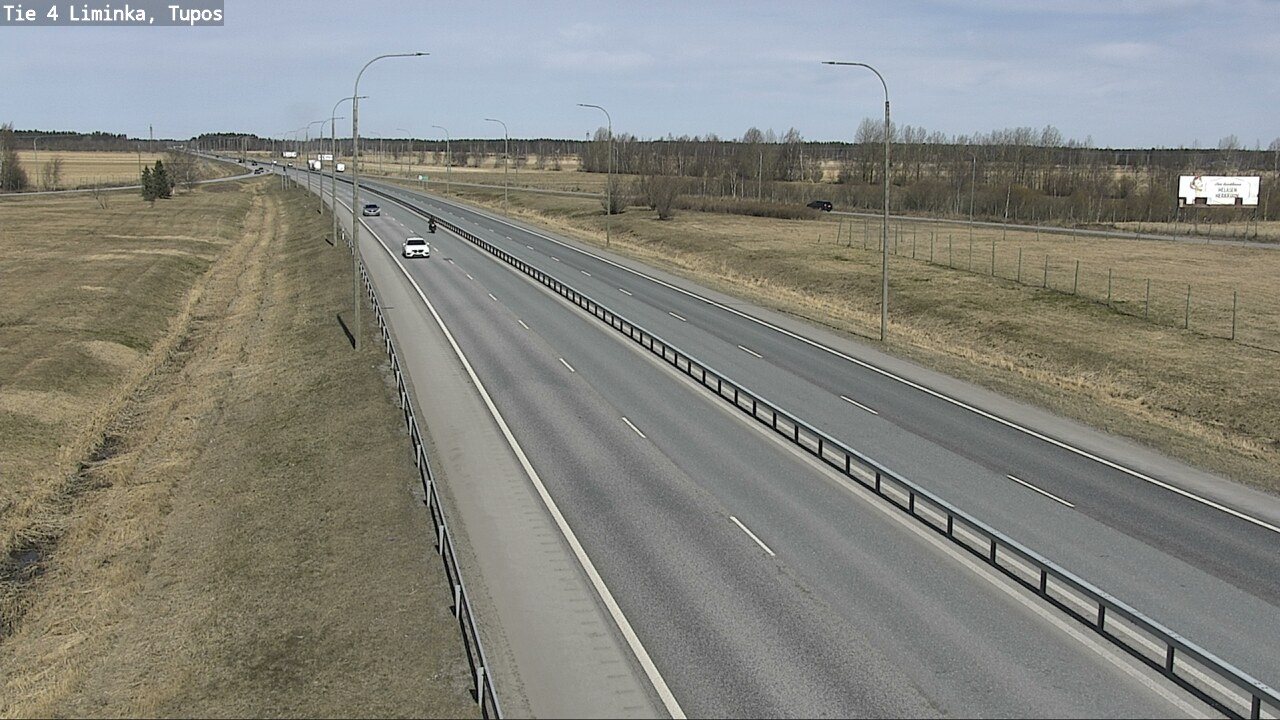 Weather Camera Image Väg 4 Limingo, Tupos, Liminka, Pohjois-Pohjanmaa