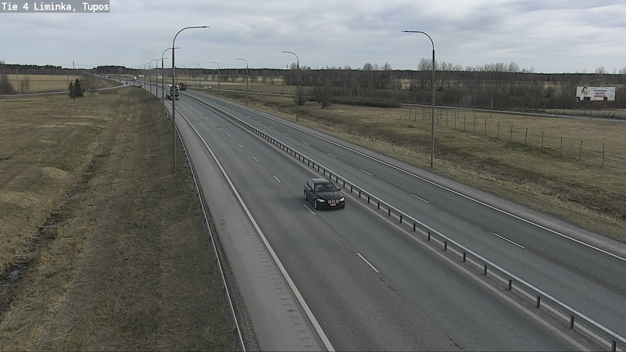 Weather Camera Image Väg 4 Limingo, Tupos, Liminka, Pohjois-Pohjanmaa