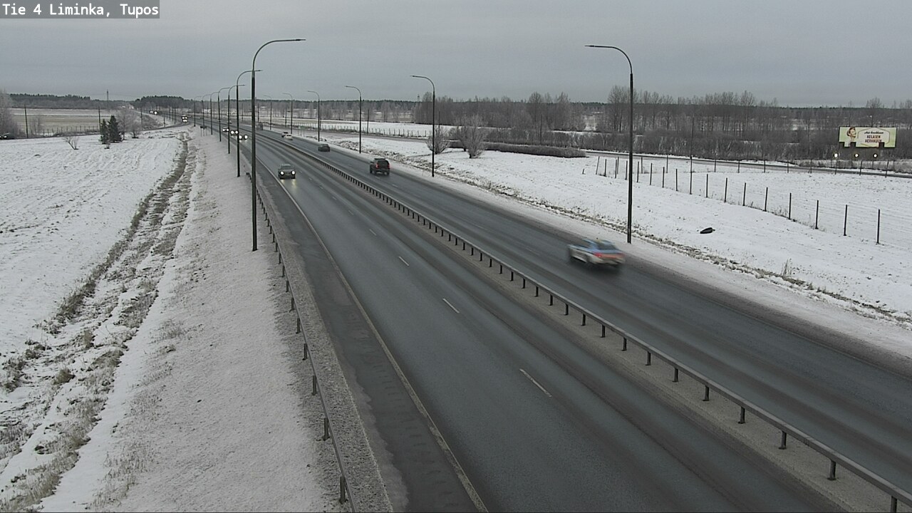 Weather Camera Image Road 4 Liminka, Tupos, Liminka, Pohjois-Pohjanmaa