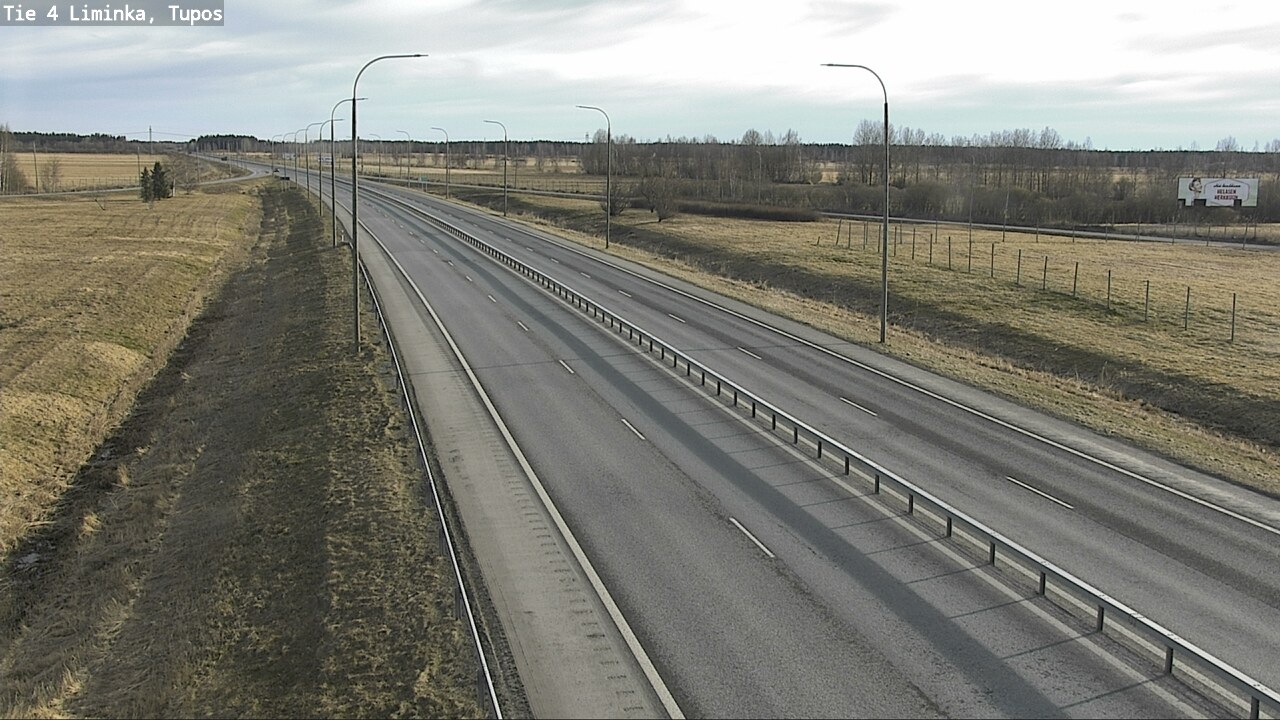 Weather Camera Image Väg 4 Limingo, Tupos, Liminka, Pohjois-Pohjanmaa
