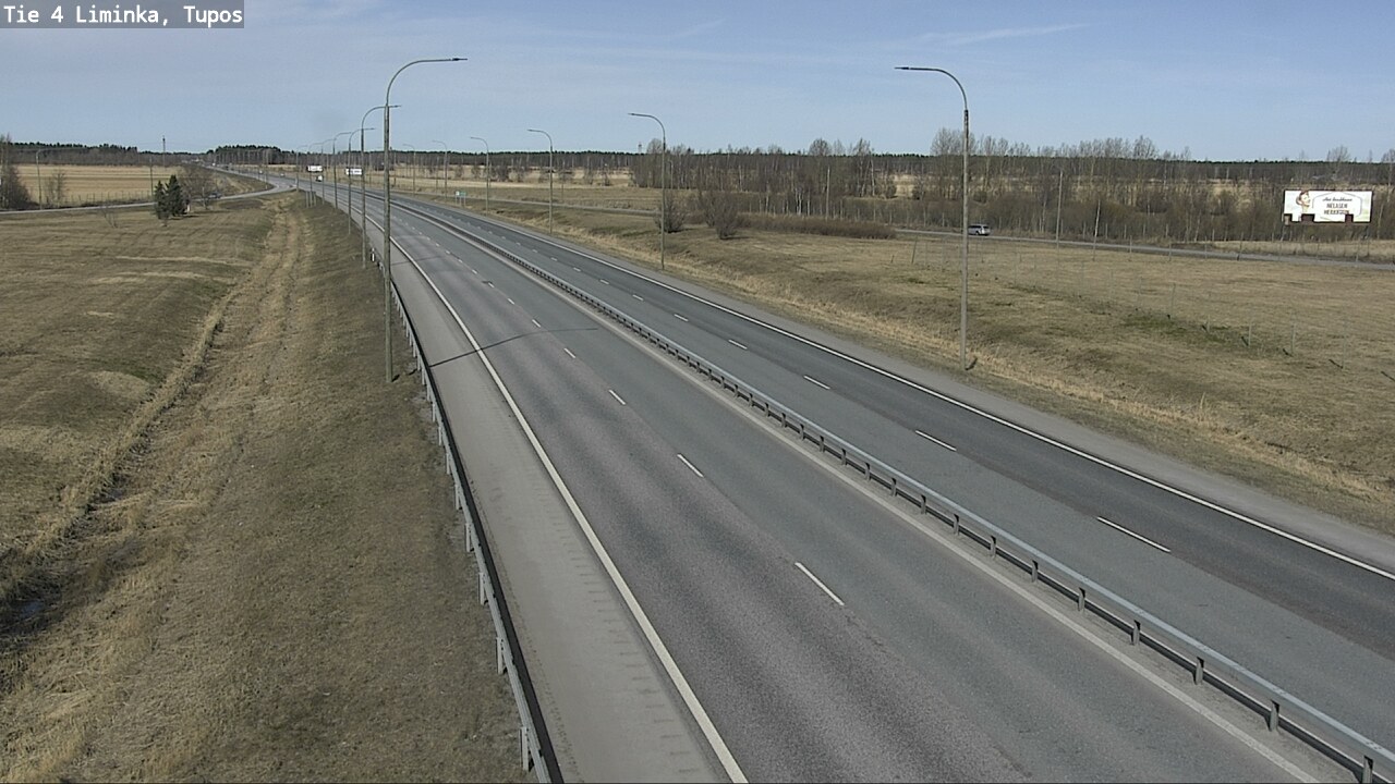 Weather Camera Image Väg 4 Limingo, Tupos, Liminka, Pohjois-Pohjanmaa