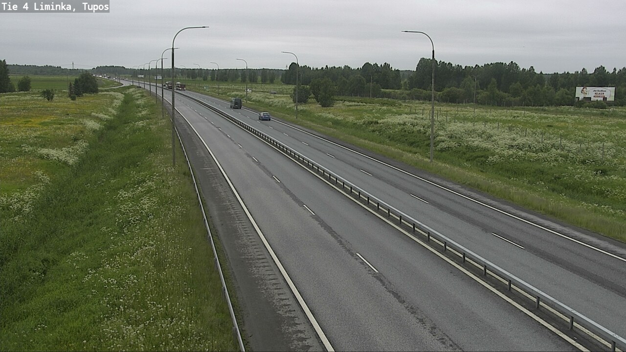 Kelikamerat Kuva Tie 4 Liminka, Tupos, Liminka, Pohjois-Pohjanmaa