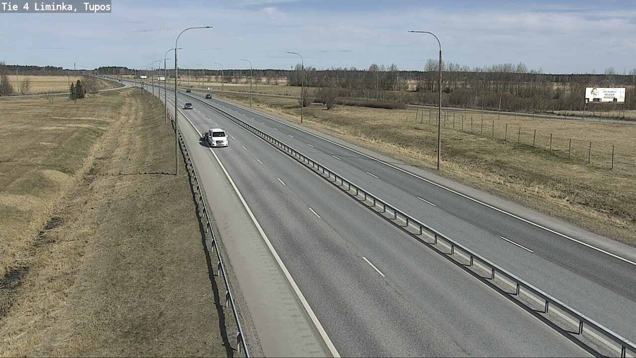 Weather Camera Image Väg 4 Limingo, Tupos, Liminka, Pohjois-Pohjanmaa