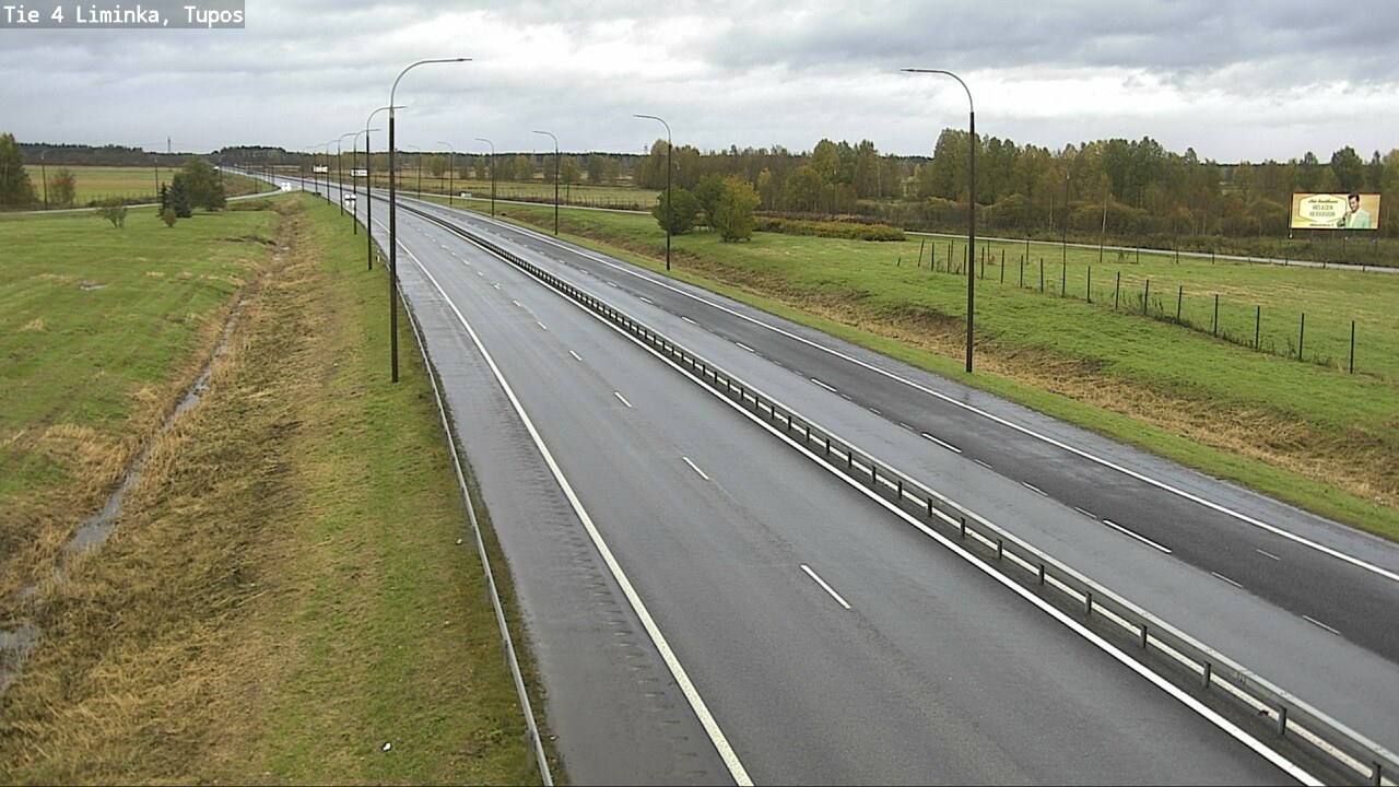 Weather Camera Image Väg 4 Limingo, Tupos, Liminka, Pohjois-Pohjanmaa