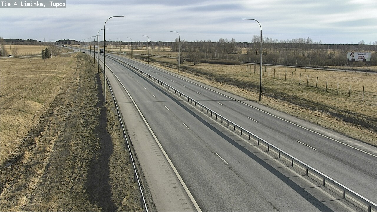 Weather Camera Image Väg 4 Limingo, Tupos, Liminka, Pohjois-Pohjanmaa