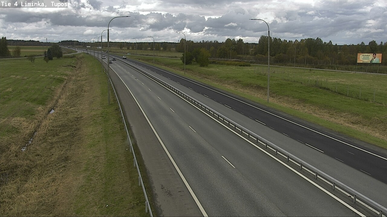 Weather Camera Image Väg 4 Limingo, Tupos, Liminka, Pohjois-Pohjanmaa