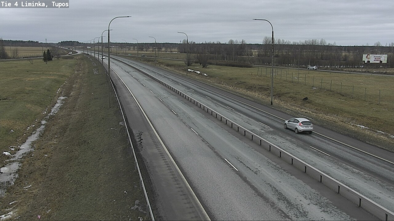 Weather Camera Image Road 4 Liminka, Tupos, Liminka, Pohjois-Pohjanmaa