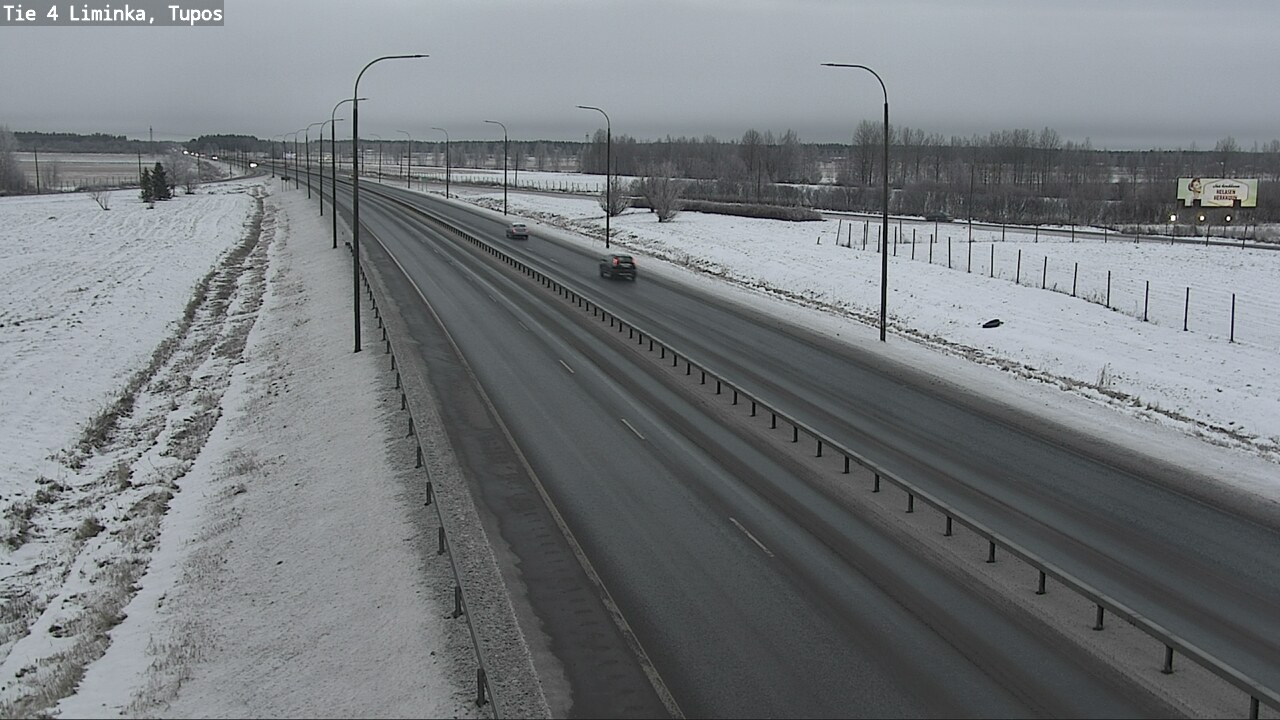 Weather Camera Image Road 4 Liminka, Tupos, Liminka, Pohjois-Pohjanmaa