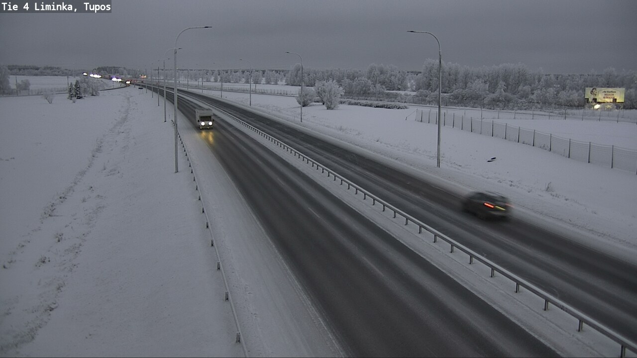 Weather Camera Image Road 4 Liminka, Tupos, Liminka, Pohjois-Pohjanmaa