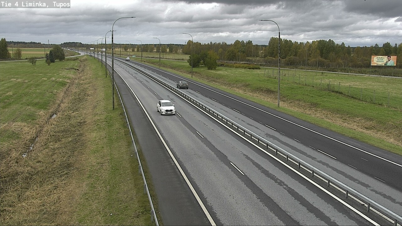 Weather Camera Image Väg 4 Limingo, Tupos, Liminka, Pohjois-Pohjanmaa
