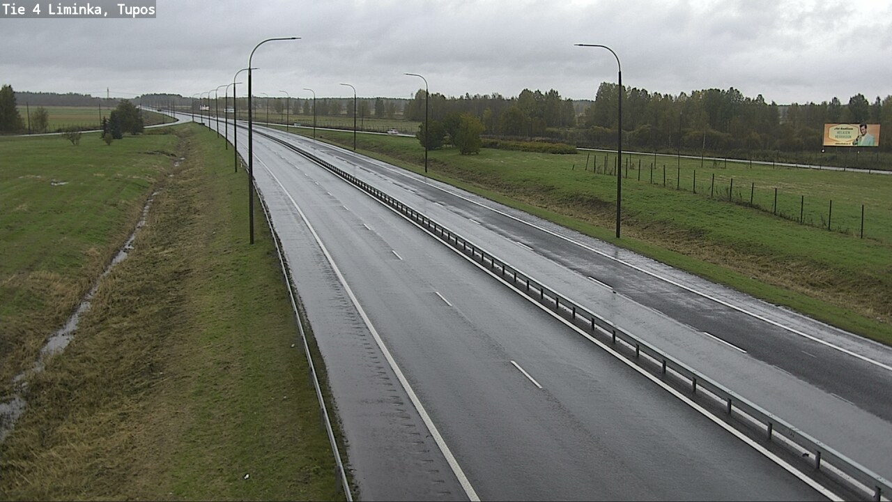 Weather Camera Image Väg 4 Limingo, Tupos, Liminka, Pohjois-Pohjanmaa