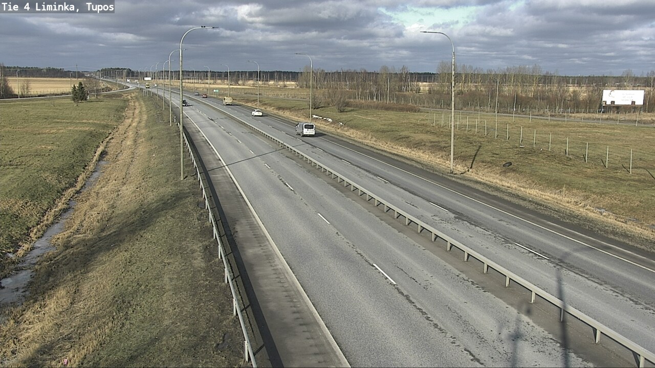Weather Camera Image Road 4 Liminka, Tupos, Liminka, Pohjois-Pohjanmaa