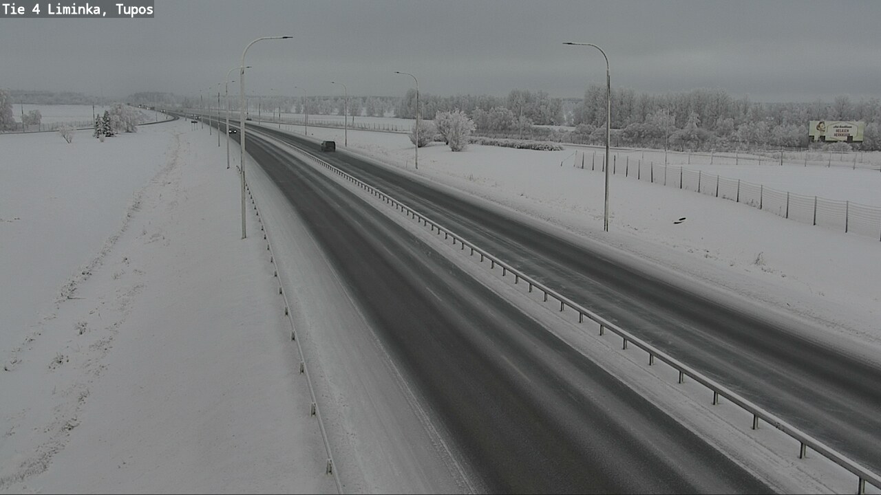 Weather Camera Image Road 4 Liminka, Tupos, Liminka, Pohjois-Pohjanmaa