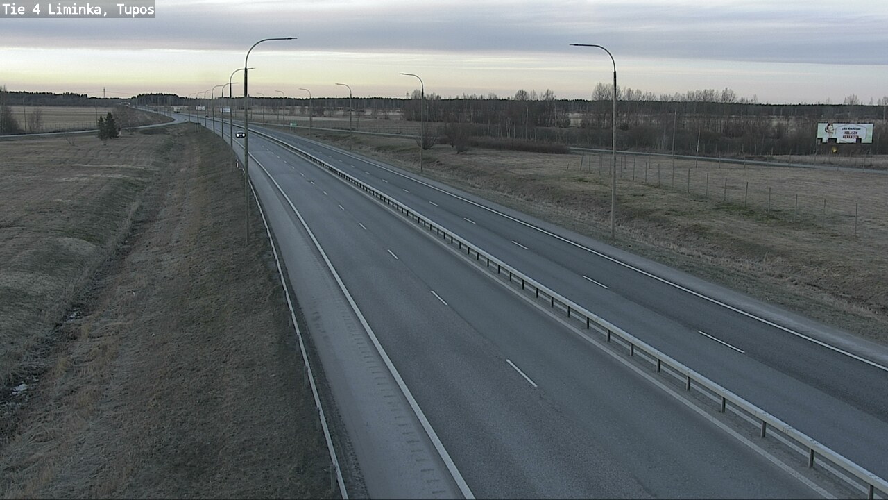 Weather Camera Image Väg 4 Limingo, Tupos, Liminka, Pohjois-Pohjanmaa