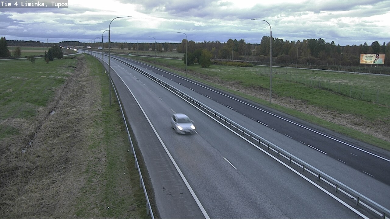 Weather Camera Image Väg 4 Limingo, Tupos, Liminka, Pohjois-Pohjanmaa