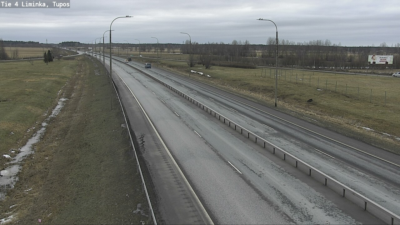 Weather Camera Image Road 4 Liminka, Tupos, Liminka, Pohjois-Pohjanmaa