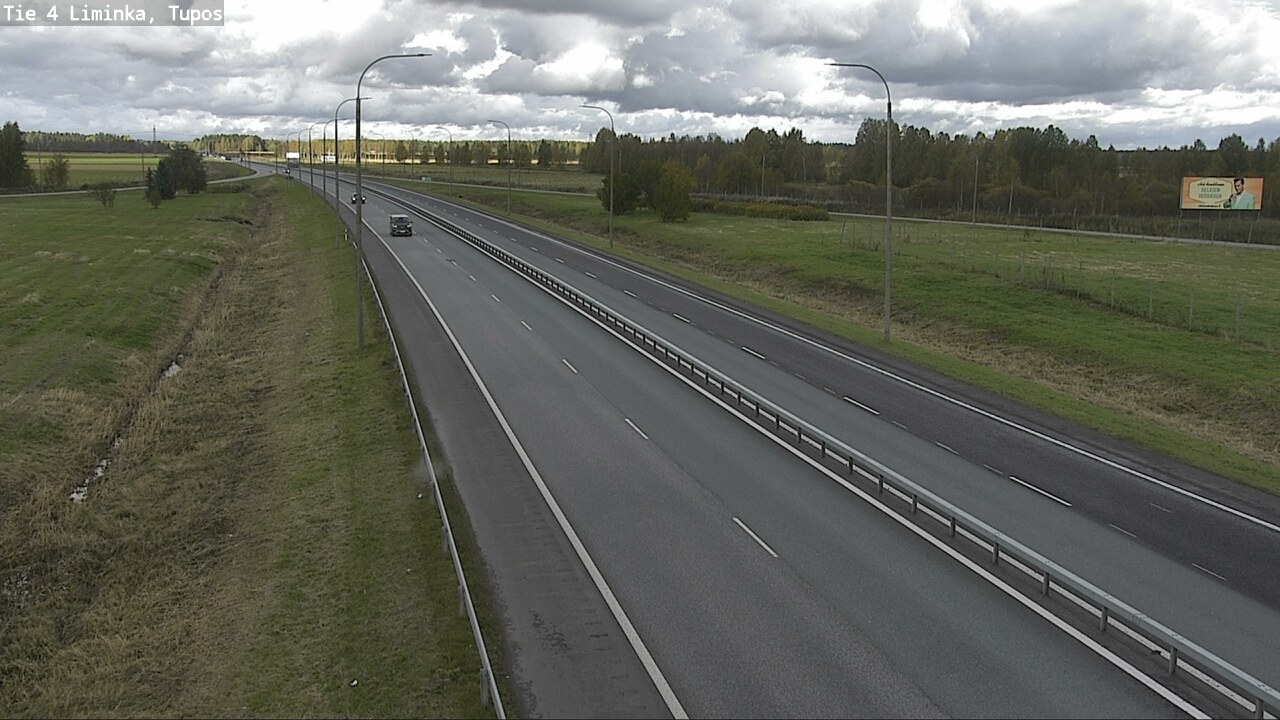 Weather Camera Image Väg 4 Limingo, Tupos, Liminka, Pohjois-Pohjanmaa
