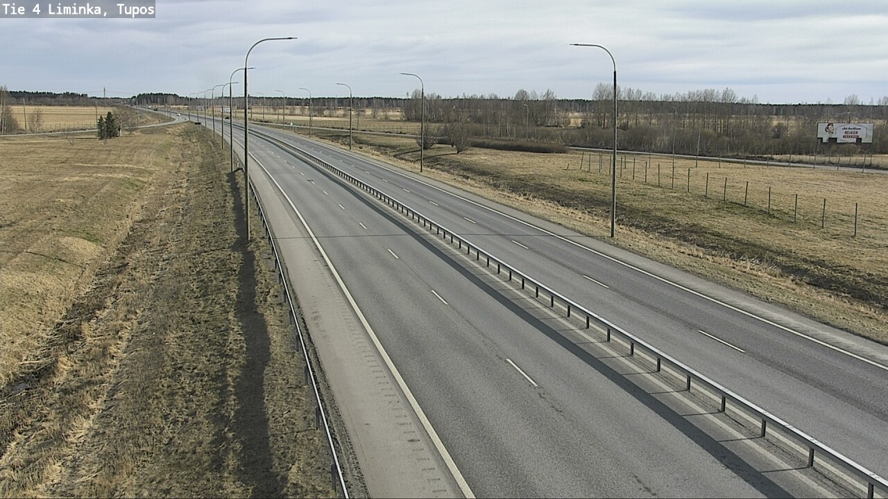 Weather Camera Image Väg 4 Limingo, Tupos, Liminka, Pohjois-Pohjanmaa