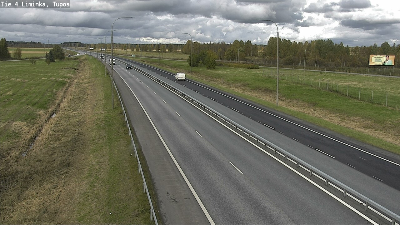 Weather Camera Image Väg 4 Limingo, Tupos, Liminka, Pohjois-Pohjanmaa