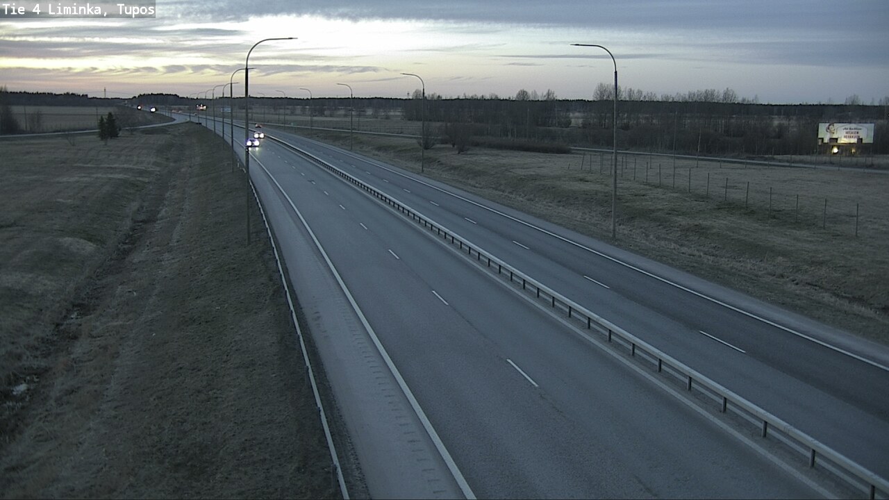 Weather Camera Image Väg 4 Limingo, Tupos, Liminka, Pohjois-Pohjanmaa