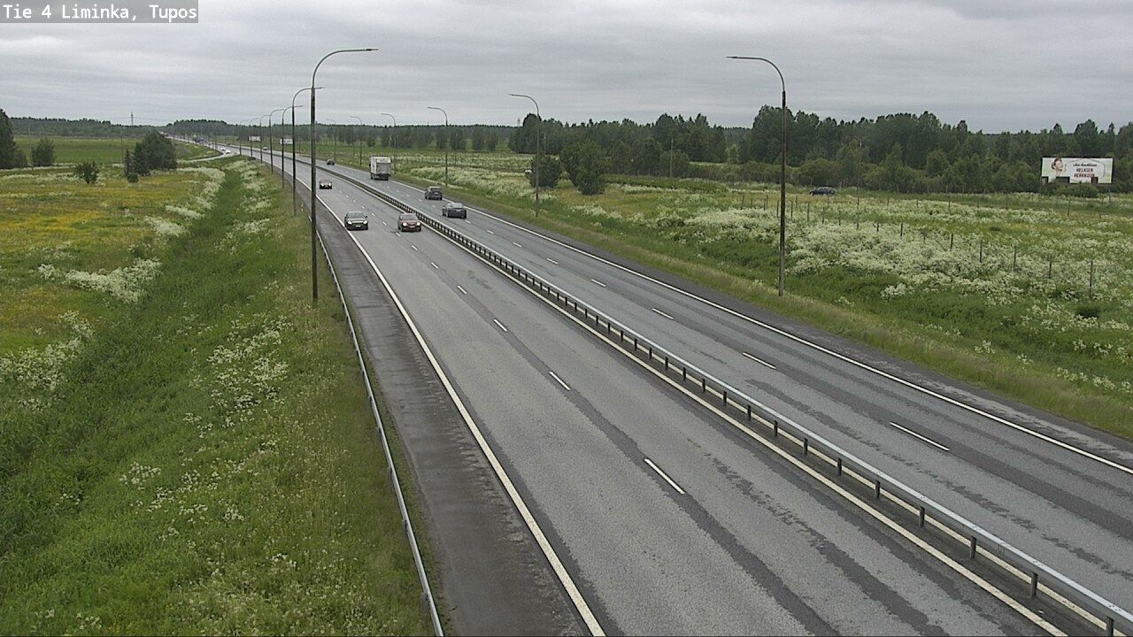 Weather Camera Image Väg 4 Limingo, Tupos, Liminka, Pohjois-Pohjanmaa