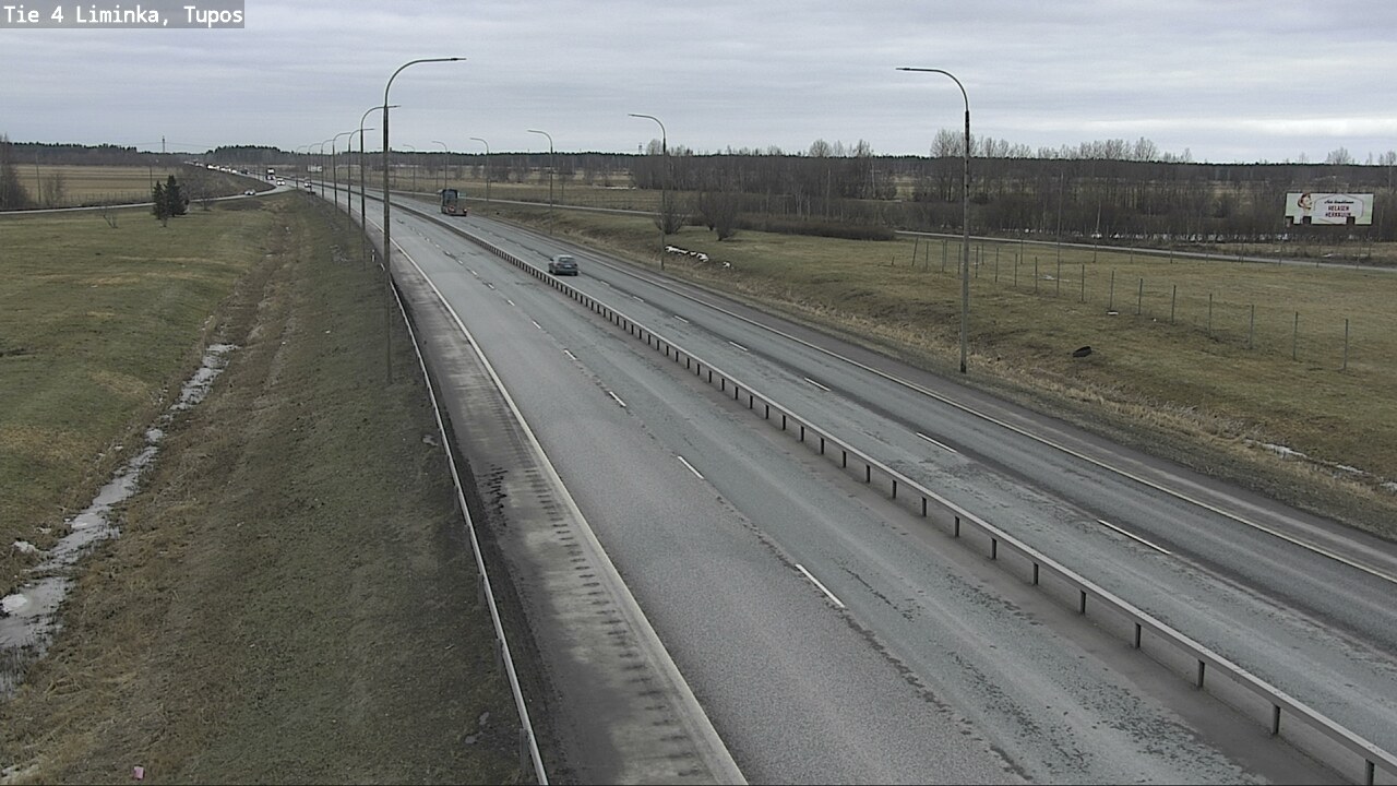 Weather Camera Image Road 4 Liminka, Tupos, Liminka, Pohjois-Pohjanmaa